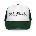 Old Florida Dark Green Trucker Hat - Front View