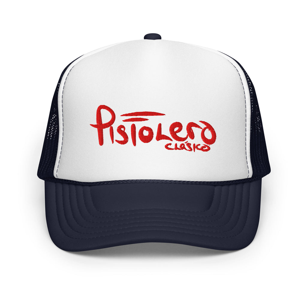Pistolero Clasico Navy & White Trucker hat - front view