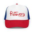 Pistolero Clásico Red White & Blue Trucker Hat – front view