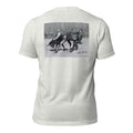 Bull Wrestling ash tee — back graphic print — Pistolero Clásico