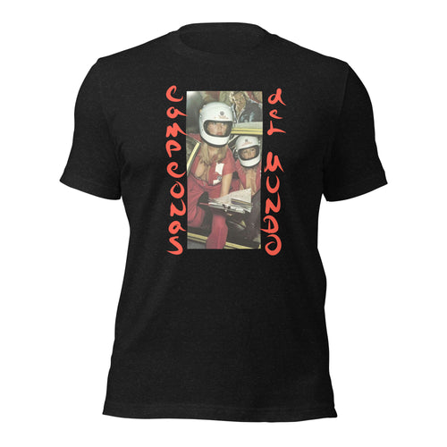 Campeonas del Mundo graphic tee in Heather Black, front view — Pistolero Clásico