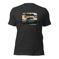¡Vamonos! dark gray heather tee — front graphic print — Pistolero Clásico