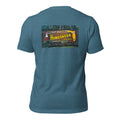 Homosassa Springs heather deep teal tee — back graphic print — Pistolero Clásico