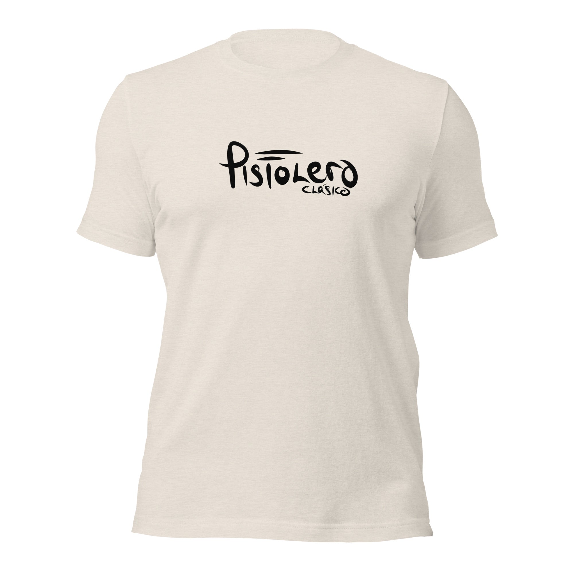 Pistolero Clásico Tee – Heather Dust, front view