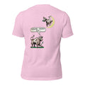 Frisky heather prism lilac tee — back graphic print — Pistolero Clásico