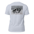 Bull Wrestling light blue tee — back graphic print — Pistolero Clásico