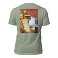 dFins Clásico sage tee — back graphic print — Pistolero Clásico