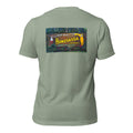 Homosassa Springs sage tee — back graphic print — Pistolero Clásico